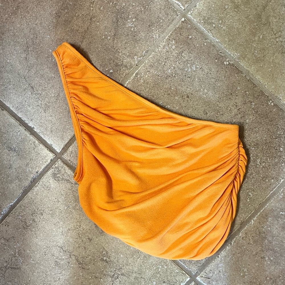 SHEIN Vibrant Orange Knit Top